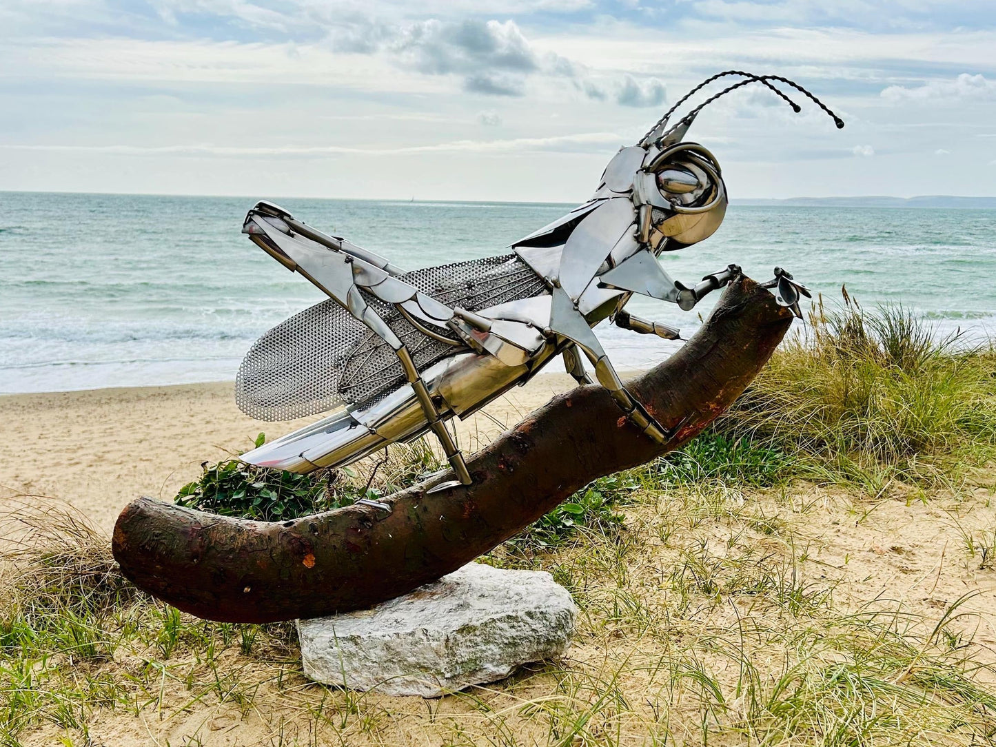 Grass Hopper Sculpture