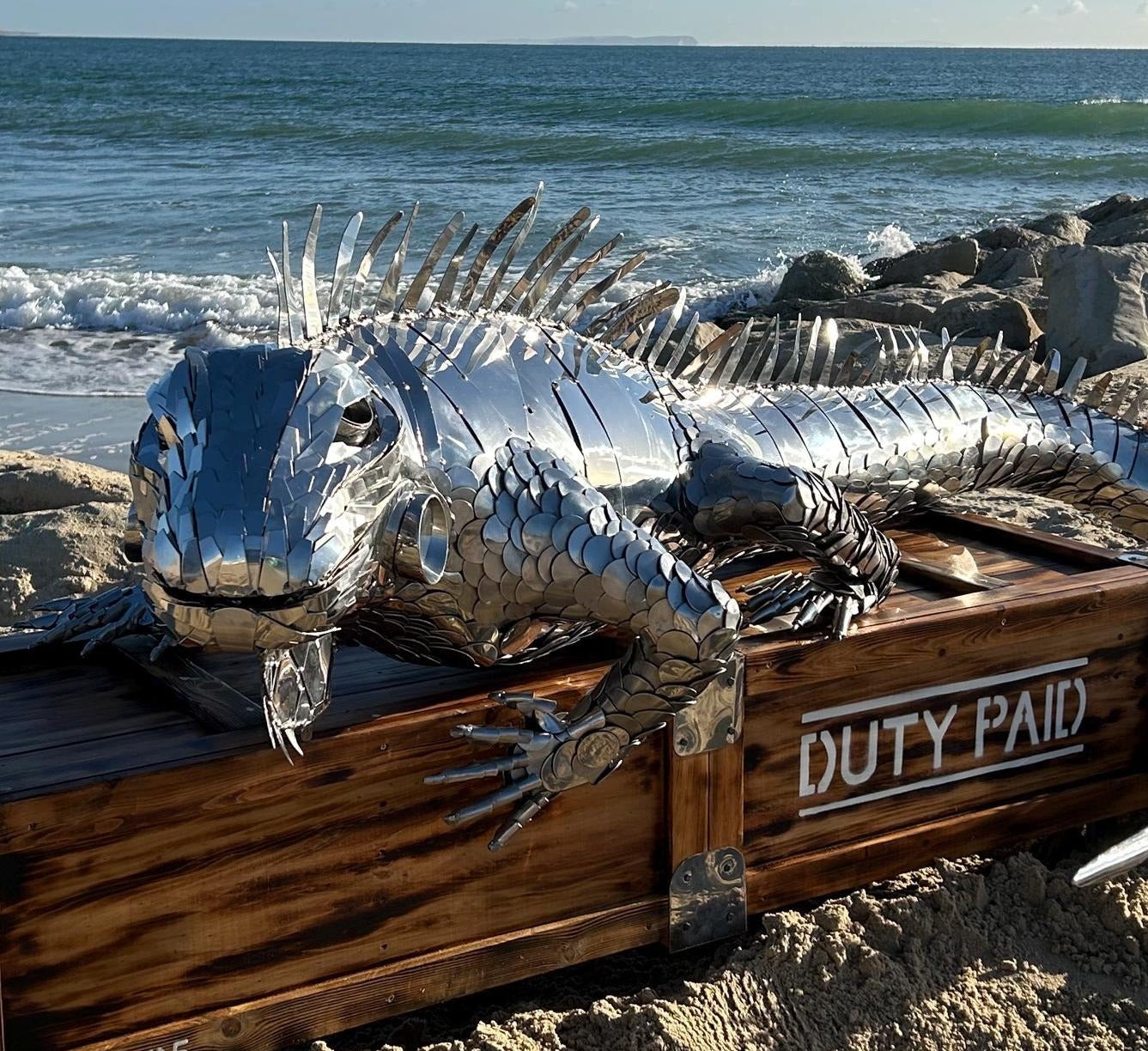 Iguana Sculpture
