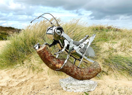 Grass Hopper Sculpture