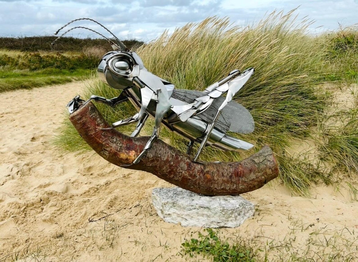 Grass Hopper Sculpture