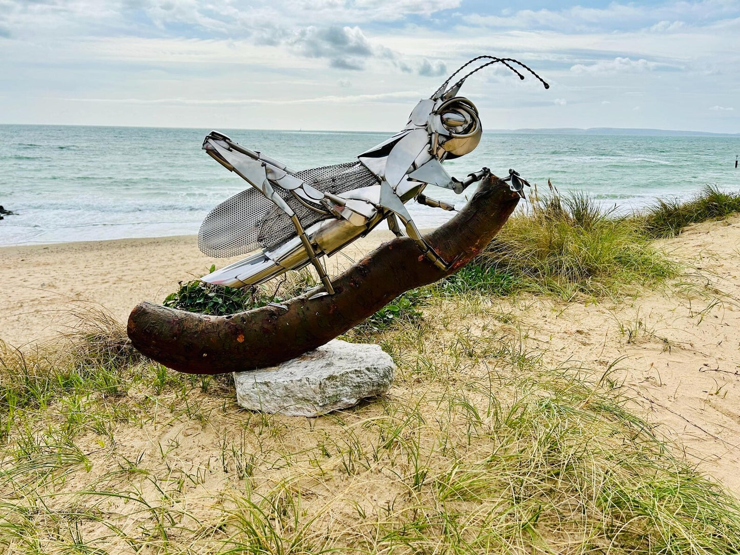 Grass Hopper Sculpture