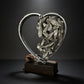 Heart of Roses Sculpture