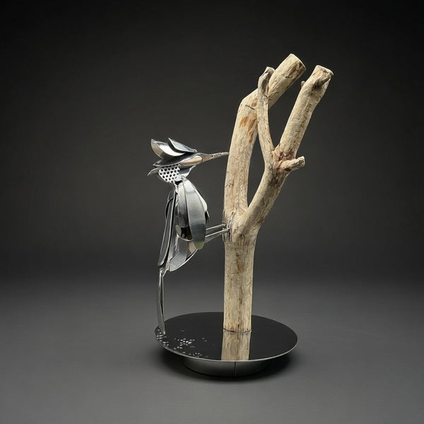 Wood Pecker Sculpture