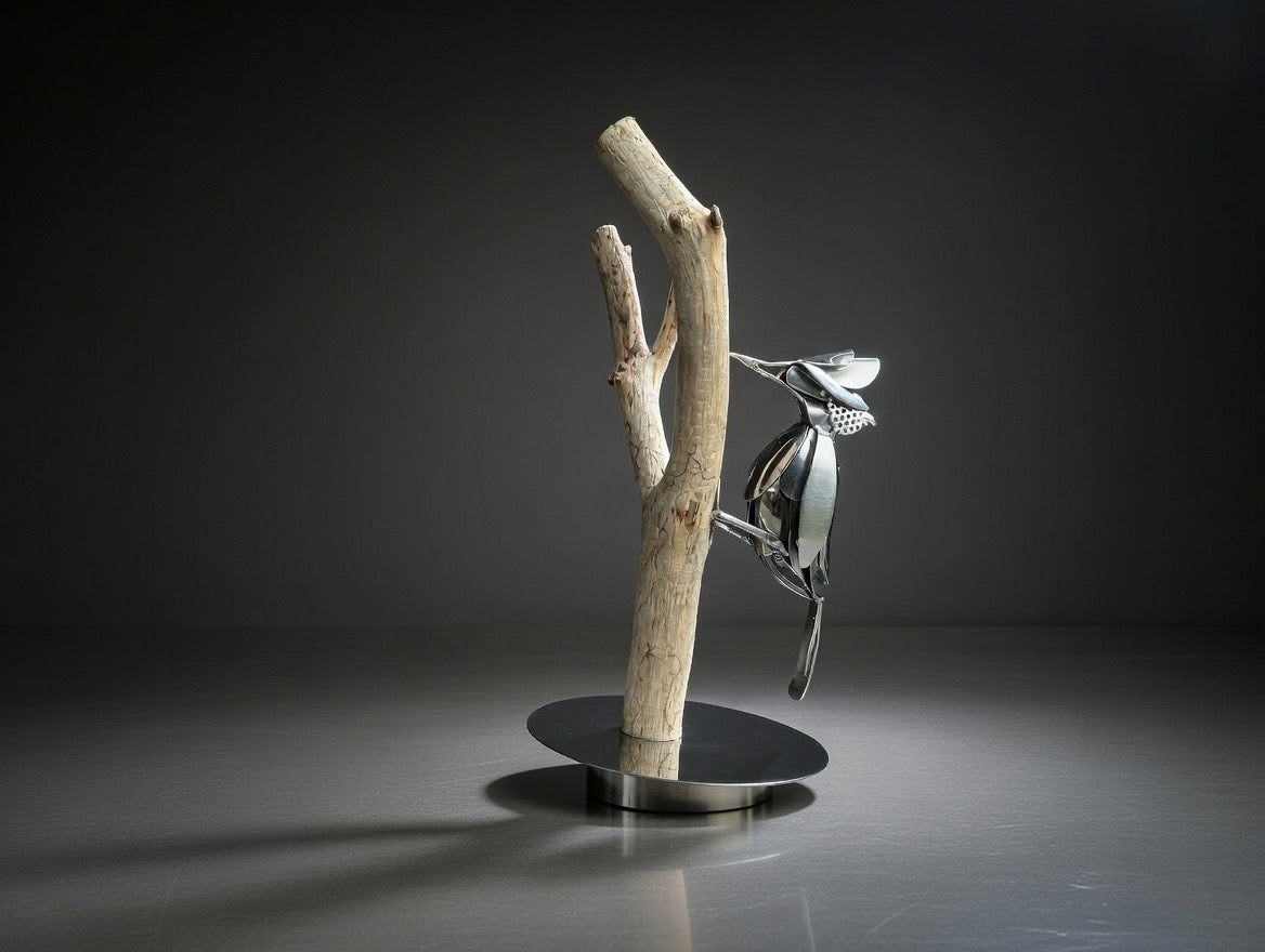 Wood Pecker Sculpture